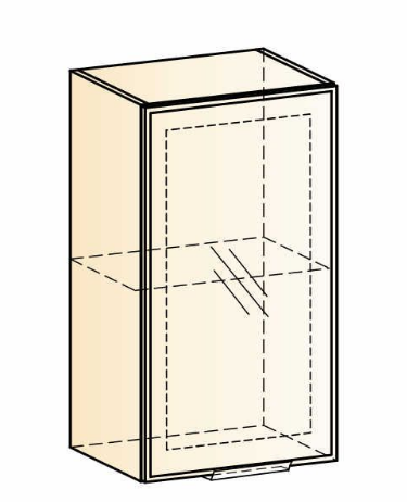 Кухонный шкаф Стоун L400 Н720 (1 дв. рам.) в Тюмени - изображение 1