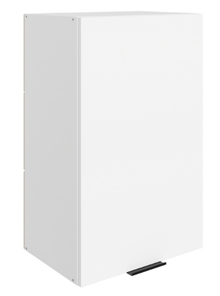 Шкаф настенный Стоун L450 Н720 (1 дв. гл.) (белый/джелато софттач) в Тюмени