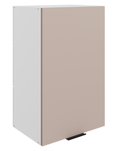 Шкаф на кухню Стоун L450 Н720 (1 дв. гл.) (белый/грей софттач) в Тюмени - предосмотр