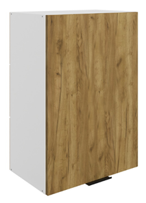 Навесной шкаф Стоун L500 Н720 (1 дв. гл.) (белый/акация светлая) в Заводоуковске - предосмотр