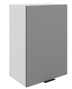 Кухонный навесной шкаф Стоун L500 Н720 (1 дв. гл.) (белый/оникс софттач) в Тюмени