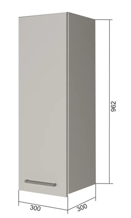 Шкаф на кухню В9 30, Бетон пайн/Белый в Заводоуковске - изображение