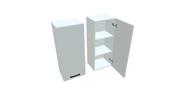 Навесной кухонный шкаф В9 45, Белое гладкое Ламарти/Белый в Ишиме