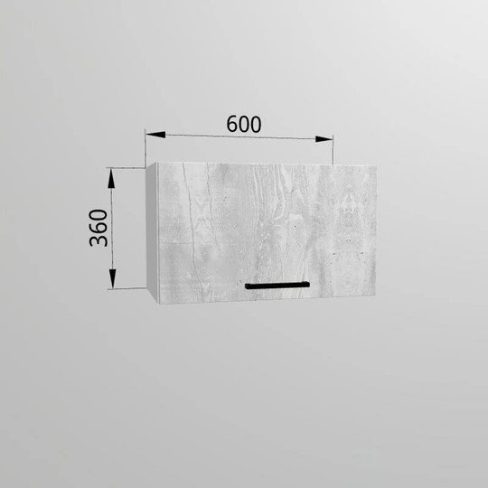 Шкаф навесной ВГ 60, Бетон пайн/Белый в Заводоуковске - изображение 1