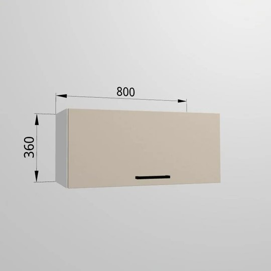 Шкаф на кухню ВГ 80, Сатин/Белый в Тюмени - изображение 1