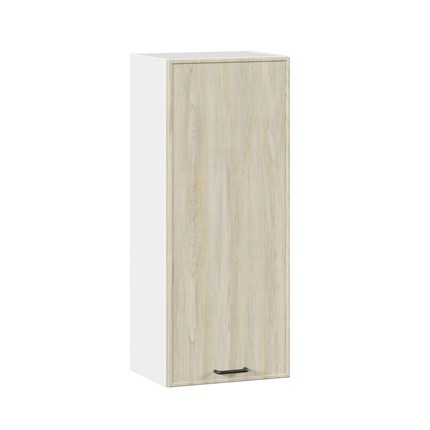 Навесной кухонный шкаф высокий 400 Индиго ЛД 298.420.000.025, Белый/Дуб Мадейра топаз в Тюмени - изображение