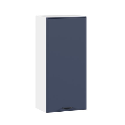 Кухонный навесной шкаф высокий 450 Индиго ЛД 298.430.000.111, Белый/Тёмно-синий в Заводоуковске - изображение