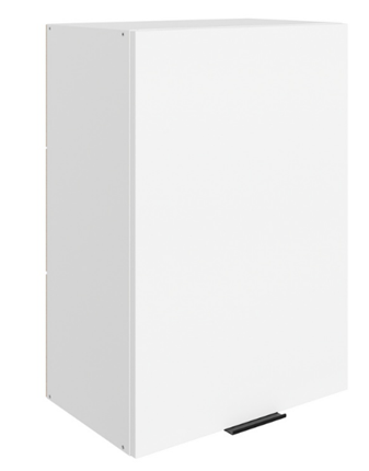 Навесной шкаф Стоун L500 Н720 (1 дв. гл.) (белый/джелато софттач) в Тюмени - изображение