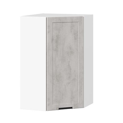 Шкаф кухонный угловой 600 высокий Джамис ЛД 296.620.000.033, Белый/Белый камень в Заводоуковске - изображение