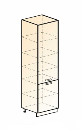 Шкаф-пенал Бостон 2 L600 (2 дв. гл.) в Тюмени - изображение