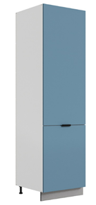Шкаф-пенал Стоун 2 L600 (2 дв.гл.) (белый/изумруд софттач) в Тюмени - предосмотр