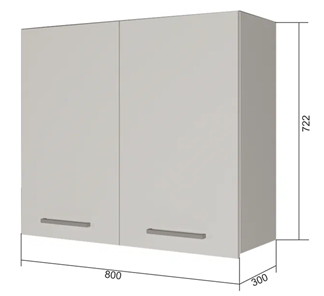 Сушильный шкаф на кухню ВС7 80, МДФ Черный матовый/Антрацит в Тюмени