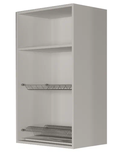 Кухонный шкаф ВС9 60, МДФ Меренга/Антрацит в Тюмени - изображение 1