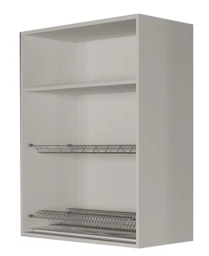 Сушильный шкаф на кухню ВС9 80, МДФ Меренга/Белый в Заводоуковске - изображение 1