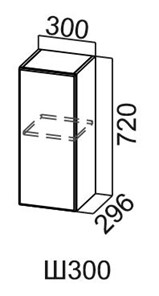 Кухонный шкаф Модус, Ш300/720, галифакс в Тюмени