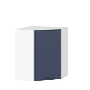 Угловой настенный шкаф Индиго ЛД 298.610.000.116, Белый/Тёмно-синий в Тюмени