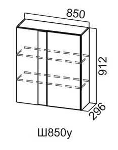 Угловой настенный шкаф Вельвет Ш850у/912 в Ишиме