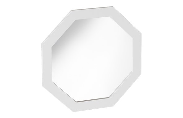 Настенное зеркало Калгари Дуб натуральный светлый/Белый матовый в Заводоуковске - изображение