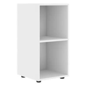 Шкаф колонна низкий с глухой левой дверью FORTA Белый-Дуб Гамильтон FLC 40.1 (L) (399х404х801) в Тюмени - предосмотр 1