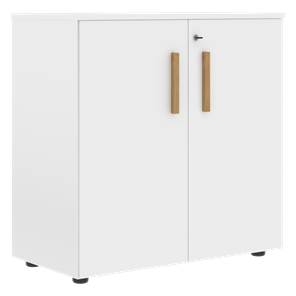 Низкий шкаф широкий с малыми дверцами FORTA Белый FLC 80.1(Z) (798х404х801) в Тюмени