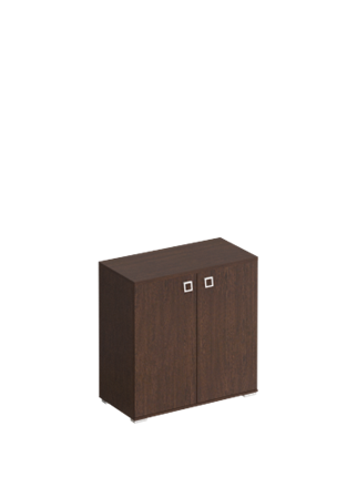 Шкаф для документов низкий закрытый Cosmo, венге Виктория (90,2х44,2х89,7) КС 308 в Тюмени - изображение