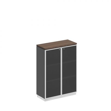 Шкаф для документов средний стекло в рамке Speech Cube (90x40x124.6) СИ 319 ДГ АР ХР в Тюмени - изображение