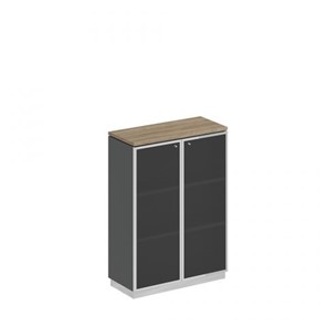 Шкаф для документов средний стекло в рамке Speech Cube (90x40x124.6) СИ 319 ДС АР ХР в Заводоуковске