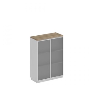 Шкаф для документов средний стекло в рамке Speech Cube (90x40x124.6) СИ 319 ДС БП ХР в Тюмени