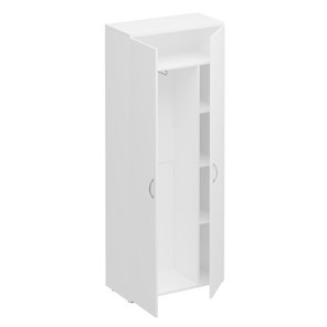 Шкаф для одежды с дополнением Комфорт КФ, белый премиум (80x38x200) К.531 ДШ в Заводоуковске
