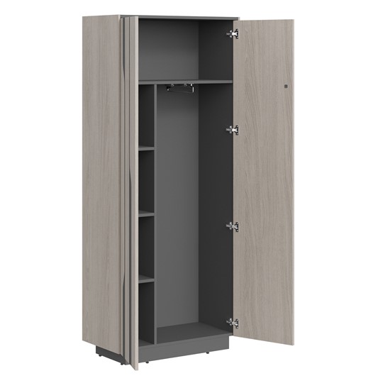 Шкаф гардероб LINE Дуб-серый-антрацит СФ-574401 (900х430х2100) в Тюмени - изображение 1