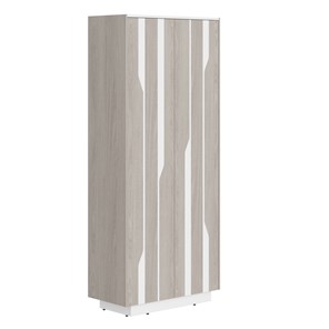 Шкаф для одежды LINE Дуб-серый-белый СФ-574401 (900х430х2100) в Тюмени - предосмотр