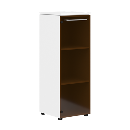 Шкаф средний MORRIS Дуб Базель/Белый MMC 42 (429х423х1188) в Заводоуковске - изображение