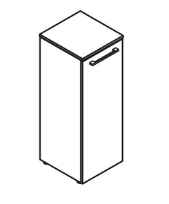 Шкаф колонна MORRIS Дуб Базель/Венге Магия MMC 42.1 (429х423х1188) в Тюмени - предосмотр 2