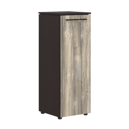 Шкаф колонна MORRIS Дуб Базель/Венге Магия MMC 42.1 (429х423х1188) в Тюмени - изображение
