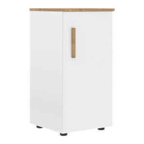 Низкий шкаф колонна с правой дверью FORTA Белый-Дуб Гамильтон FLC 40.1 (R) (399х404х801) в Тюмени