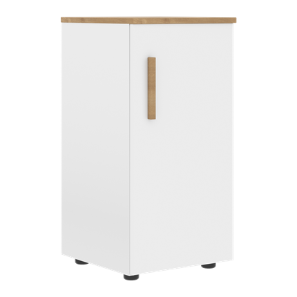 Низкий шкаф колонна с правой дверью FORTA Белый-Дуб Гамильтон FLC 40.1 (R) (399х404х801) в Тюмени - изображение