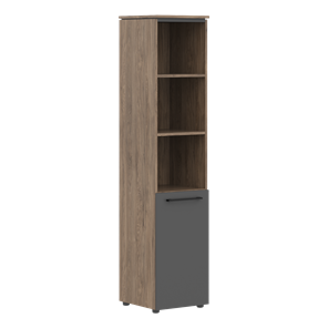 Шкаф колонна высокая с малой дверью MORRIS TREND Антрацит/Кария Пальмира MHC 42.5 (429х423х1956) в Заводоуковске - предосмотр