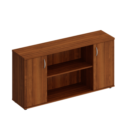 Шкаф комбинированный низкий Комфорт, французский орех (154x38x75) К.521 в Заводоуковске - изображение