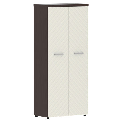 Шкаф с дверцами TORR LUX TLHC 85.1 с глухими дверьми и топом 854х452х1958 Венге Магия/ Латее в Тюмени - изображение