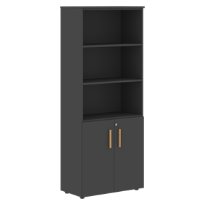 Шкаф  с глухими малыми дверями FORTA Черный Графит  FHC 80.5(Z) (798х404х1965) в Тюмени - предосмотр