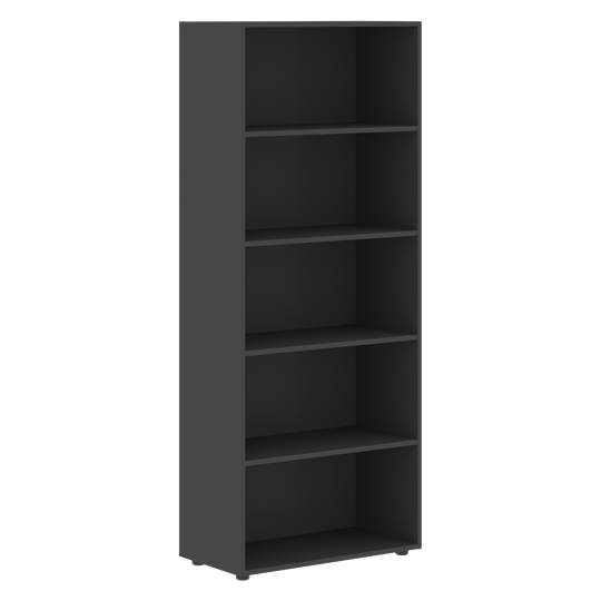 Широкий шкаф высокий FORTA Черный Графит FHC 80.2(Z) (798х404х1965) в Тюмени - изображение 1