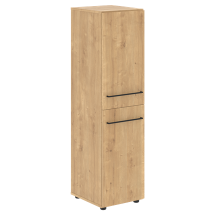 Шкаф с глухими дверьми средний LOFTIS Дуб Бофорд LMC LMC 40.4 (400х430х1517) в Тюмени - изображение