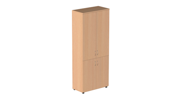 Шкаф высокий Референт Р.Ш-2Д, 4 двери, бук светлый в Тюмени - изображение