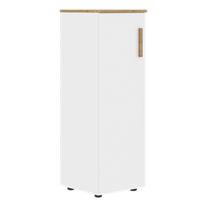 Средний шкаф колонна с глухой дверью левой FORTA Белый-Дуб Гамильтон  FMC 40.1 (L) (399х404х801) в Заводоуковске - предосмотр