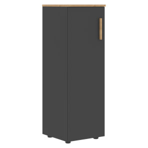 Средний шкаф колонна с левой дверью FORTA Графит-Дуб Гамильтон   FMC 40.1 (L) (399х404х801) в Тюмени
