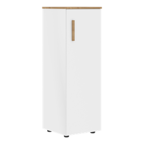 Шкаф колонна средний с правой дверью FORTA Белый-Дуб Гамильтон  FMC 40.1 (R) (399х404х801) в Тюмени - предосмотр