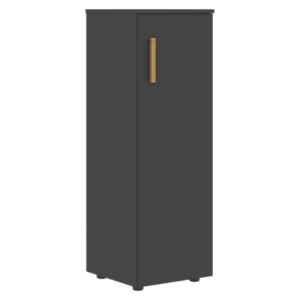 Шкаф колонна средний с правой дверью FORTA Черный Графит  FMC 40.1 (R) (399х404х801) в Тюмени - изображение