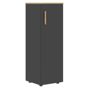 Шкаф колонна средний с правой дверью FORTA Графит-Дуб Гамильтон   FMC 40.1 (R) (399х404х801) в Ишиме