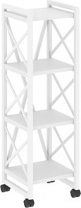 Стеллаж мобильный Loft VR.L-MST.K-4.4, Белый/Белый металл в Тюмени
