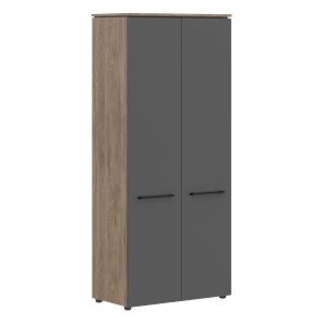 Шкаф высокий с глухими дверьми MORRIS TREND Антрацит/Кария Пальмира MHC 85.1 (854х423х1956) в Тюмени